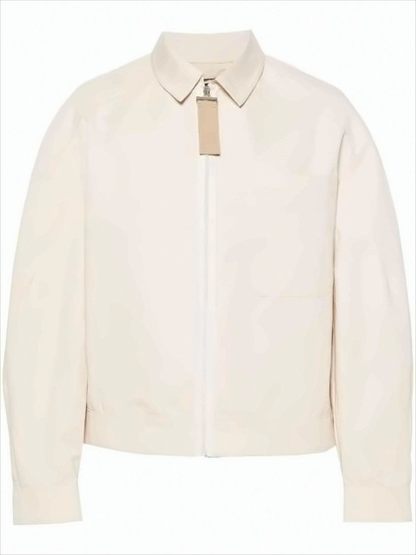 Jacquemus Cropped Minimalist Jacket With Zip Closure