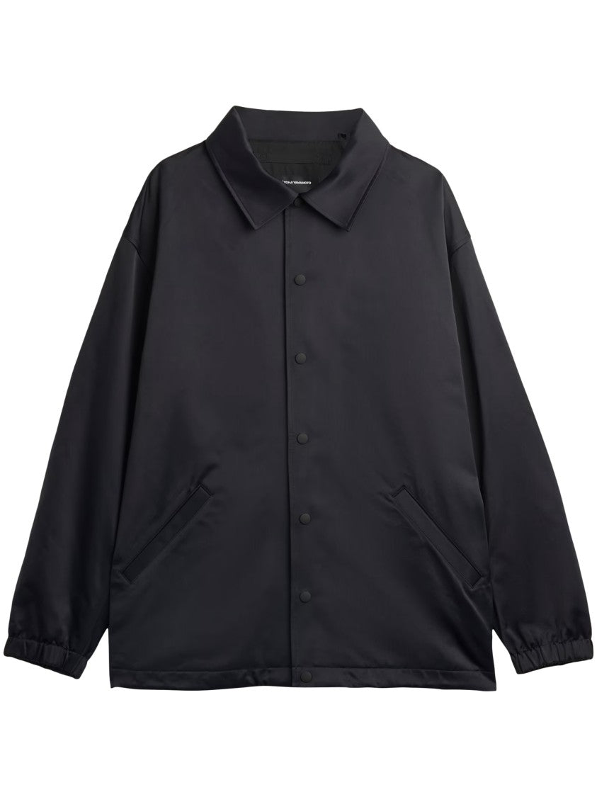 Y-3 Matte Black Jacket With Classic Collar