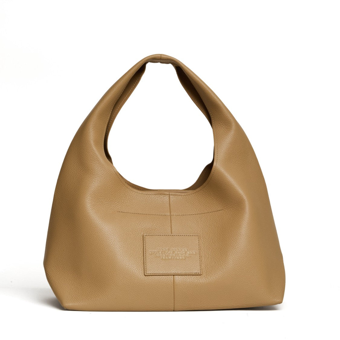 Marc Jacobs Textured Leather Shoulder Bag With Gathered Handle