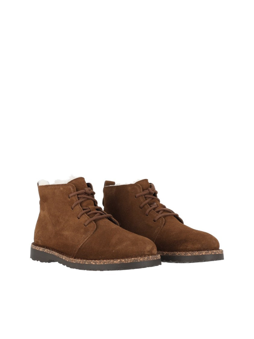 Birkenstock Dark Tea Uppsala Mid Shearling Suede Boots