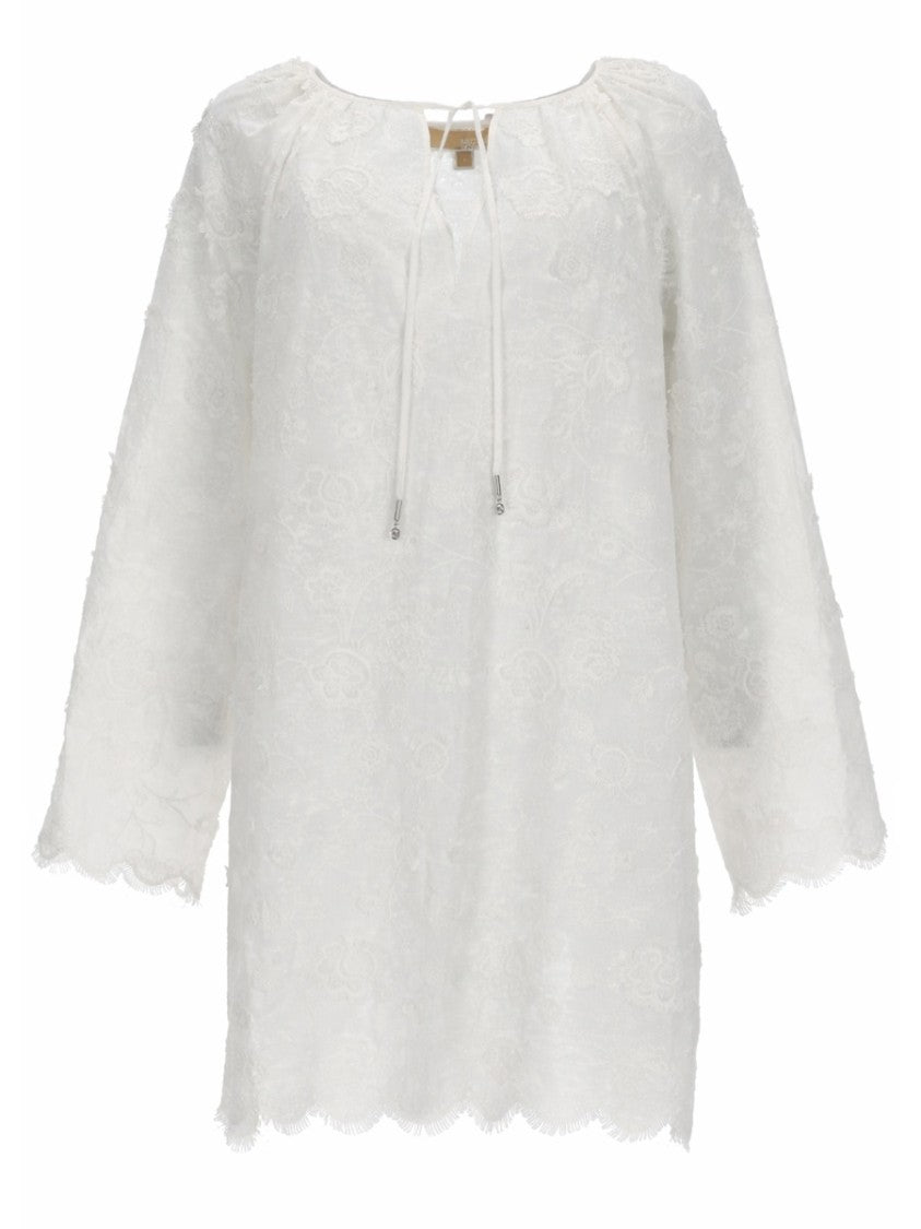 Michael Michael Kors Lightweight Long Sleeved Embroidered Top