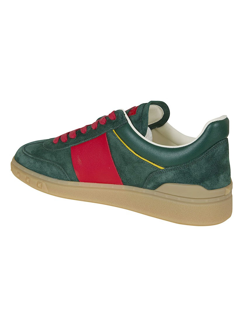 Valentino Garavani Low Top Split Leather Upvillage Sneaker With Vlogo Signature