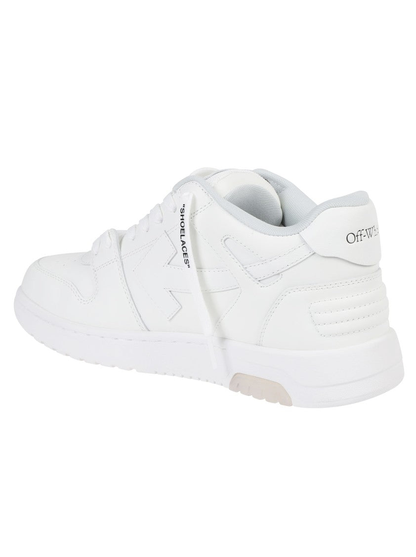 Off-White Out Of Office For Walking Graffiti Low-Top Leather Sneakers