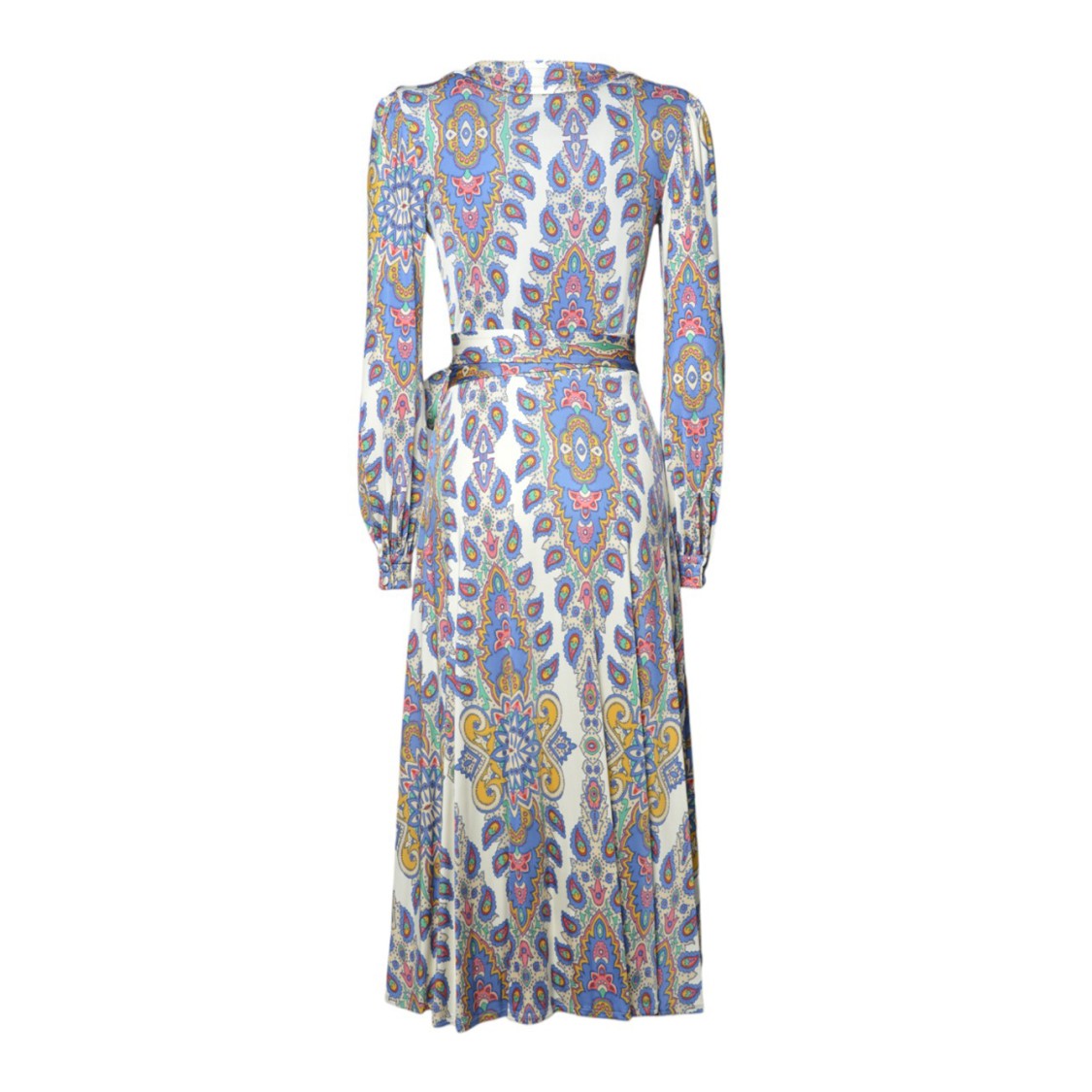Etro Cream Viscose Midi Dress