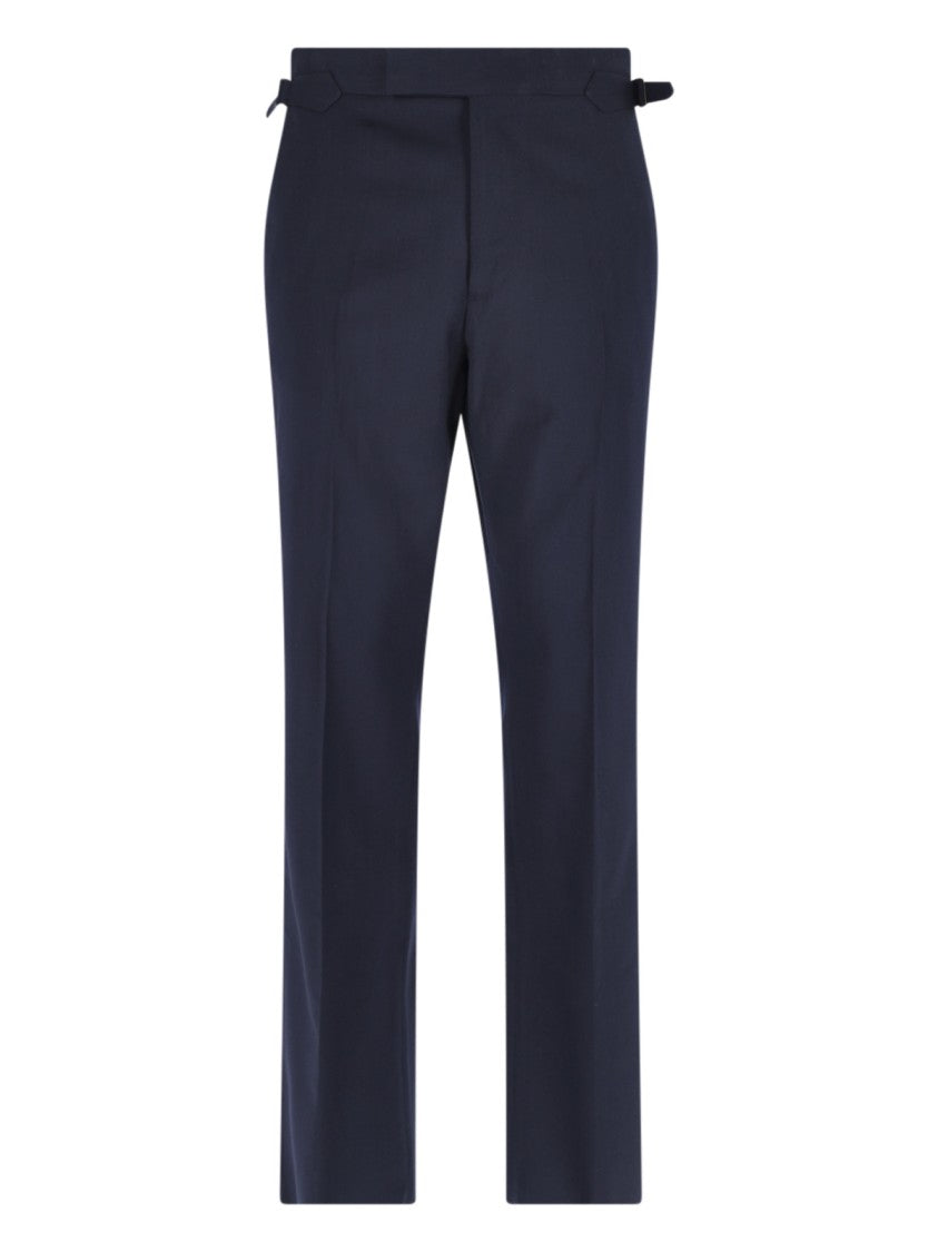 Vivienne Westwood Blue Sang Virgin Wool Straight-Leg Pants