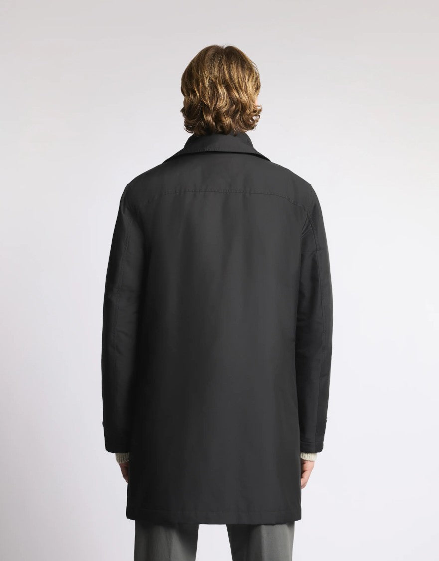 Fay Double-Breasted Cotton Jacket With Design