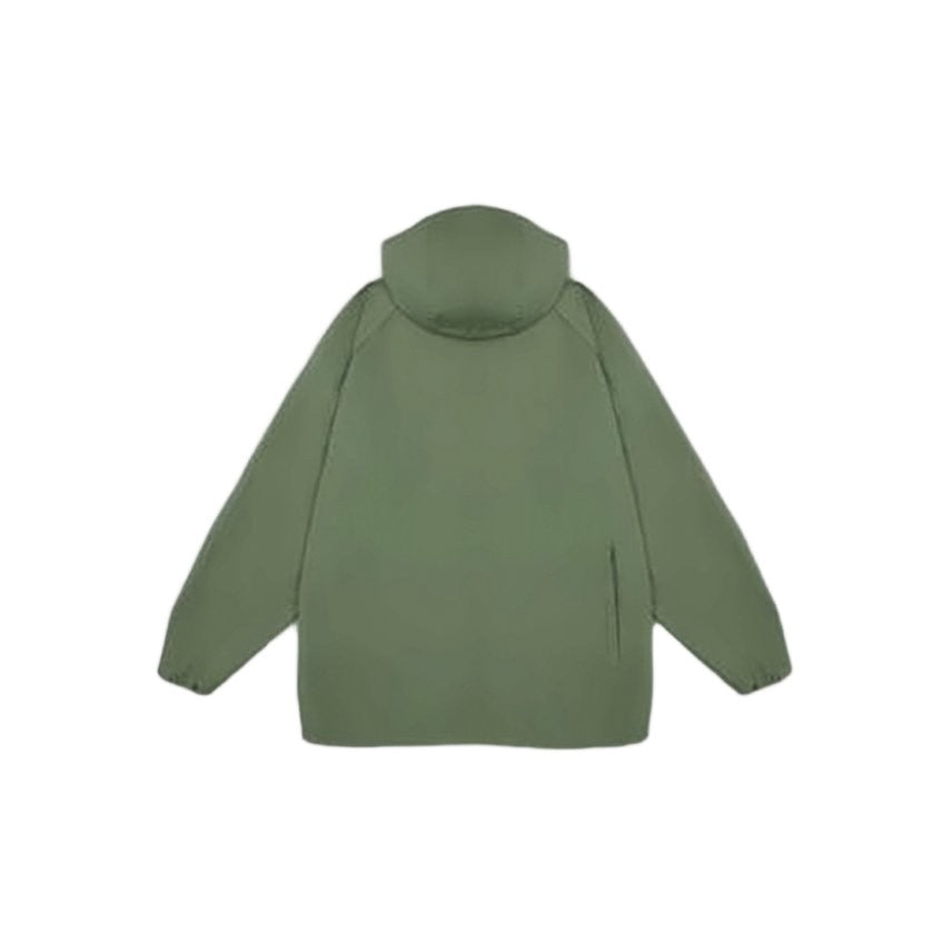 Jil Sander Hooded Olive Green Jacket With Snap Pockets