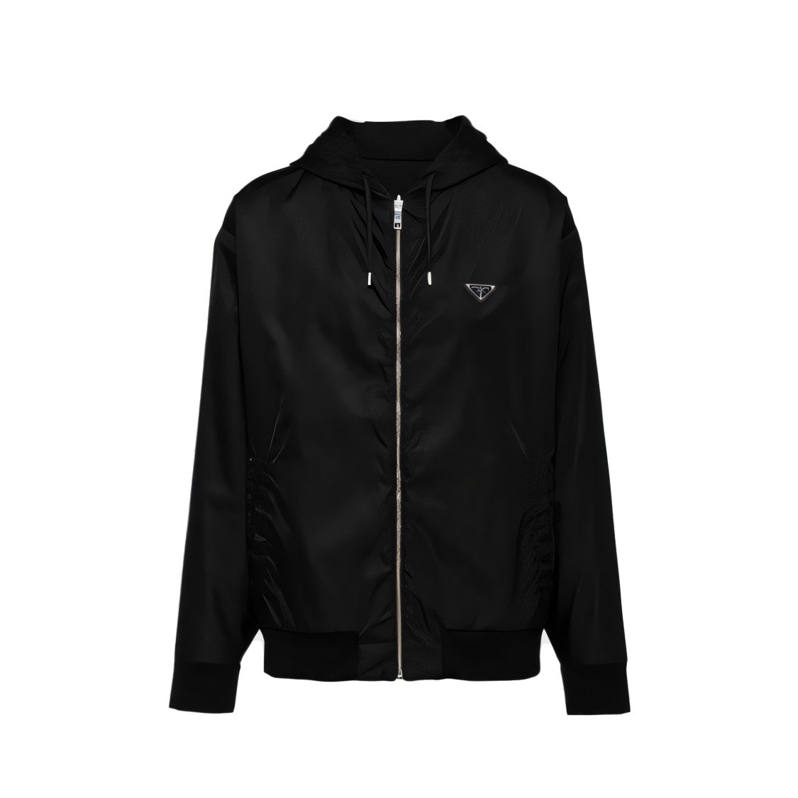 Prada Zip-Up Hooded Jacket