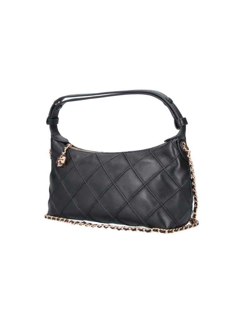 Tory Burch Quilted Lamb Leather Shoulder Pouch With Chain Strap