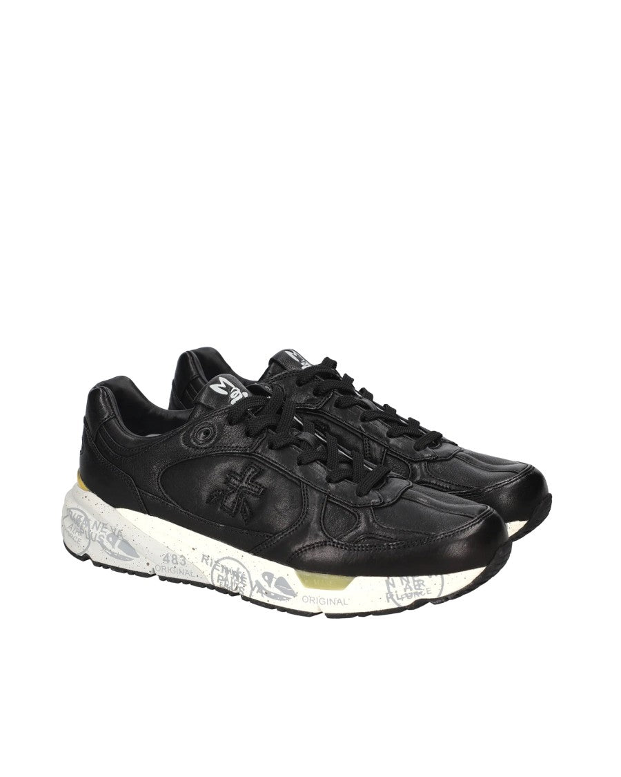 Premiata Black Mase Leather Sneakers