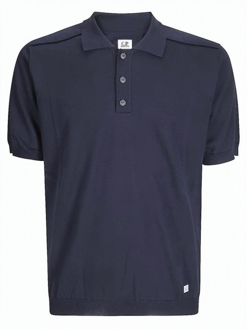 C.P. Company Deep Navy Cotton Polo Shirt