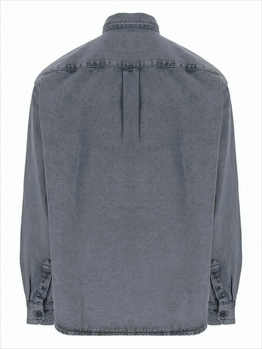 Carhartt Wip Button-Up Grey Cotton Jacket