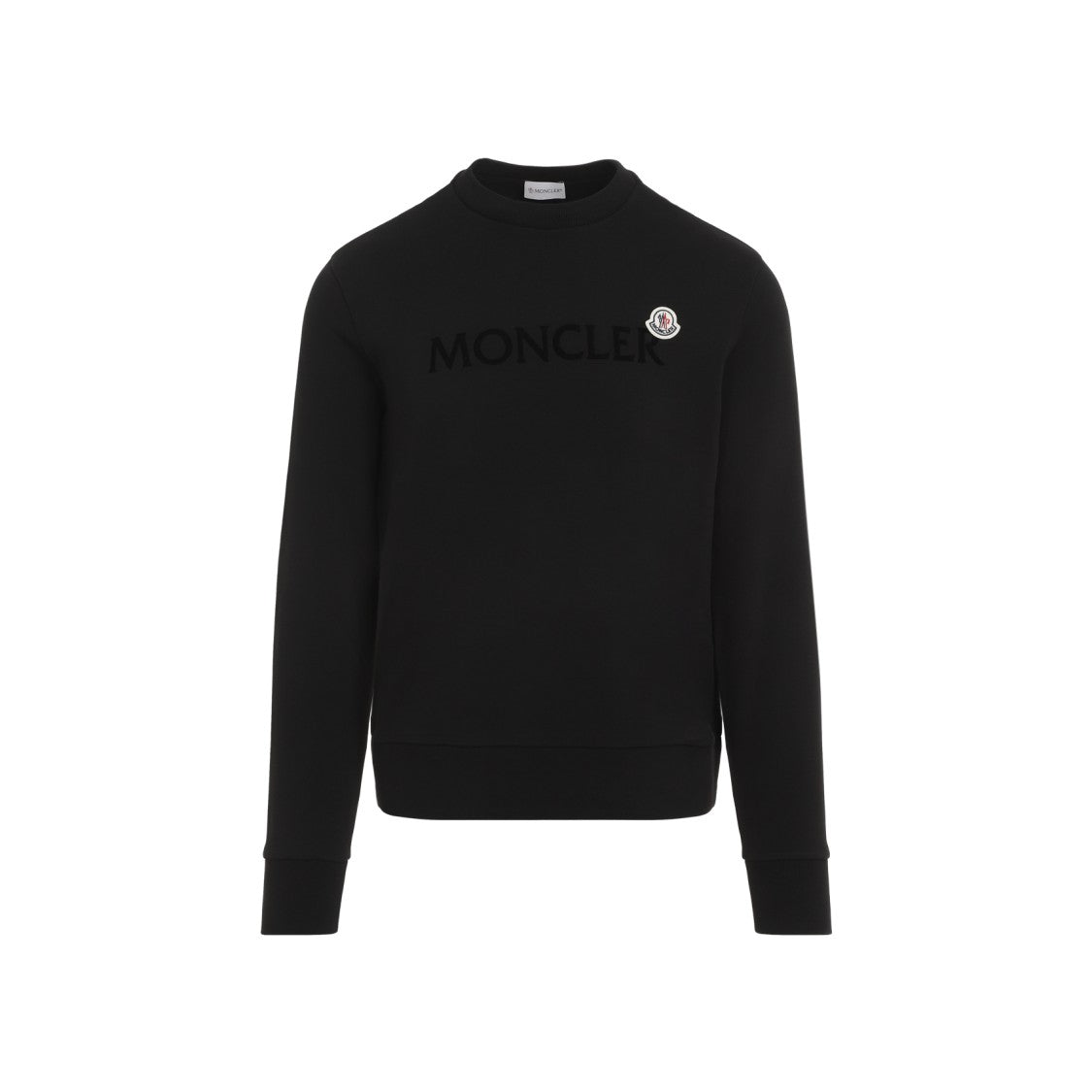Moncler Black Cotton Fleece Pullover