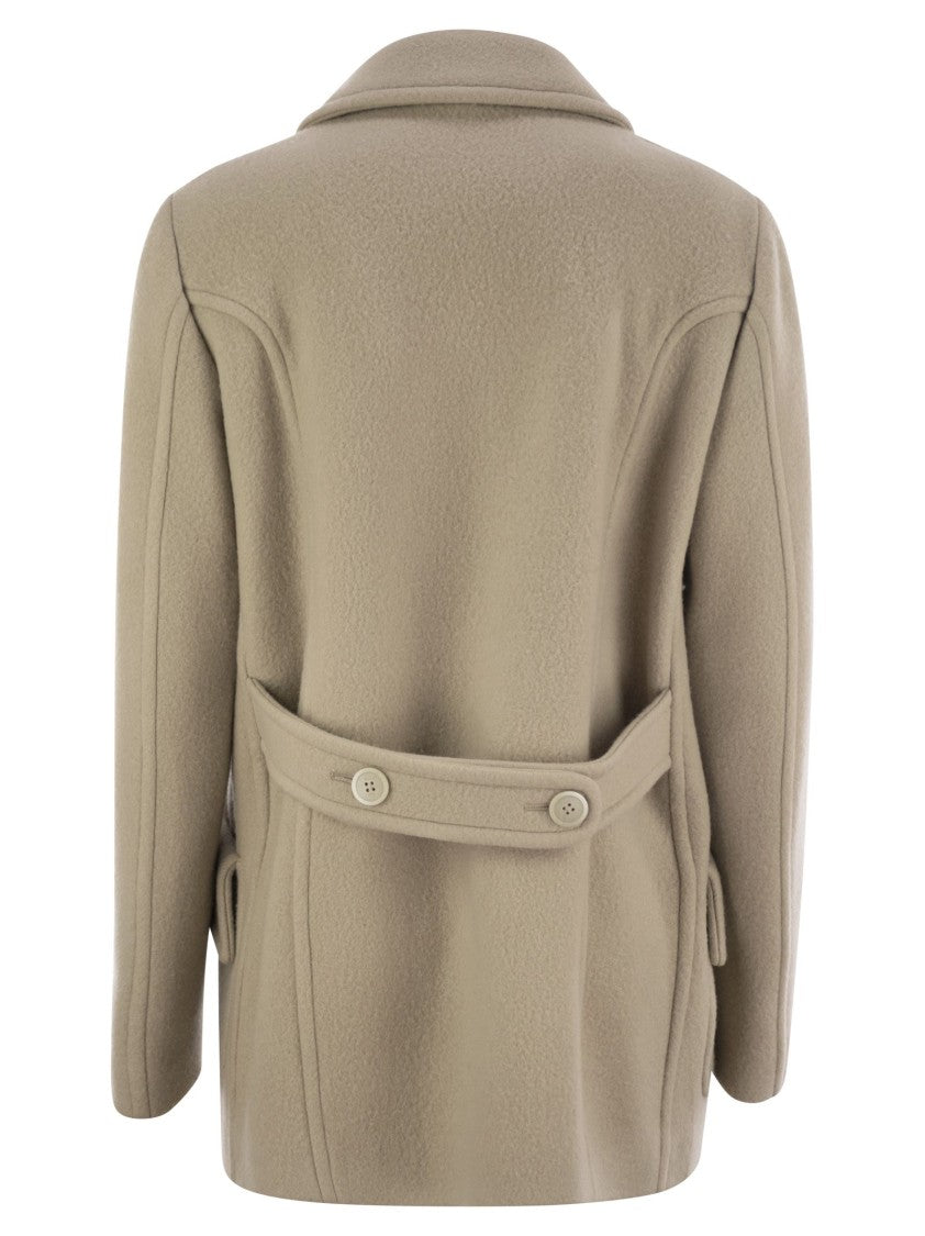 Fay Wool And Cashmere Peacoat