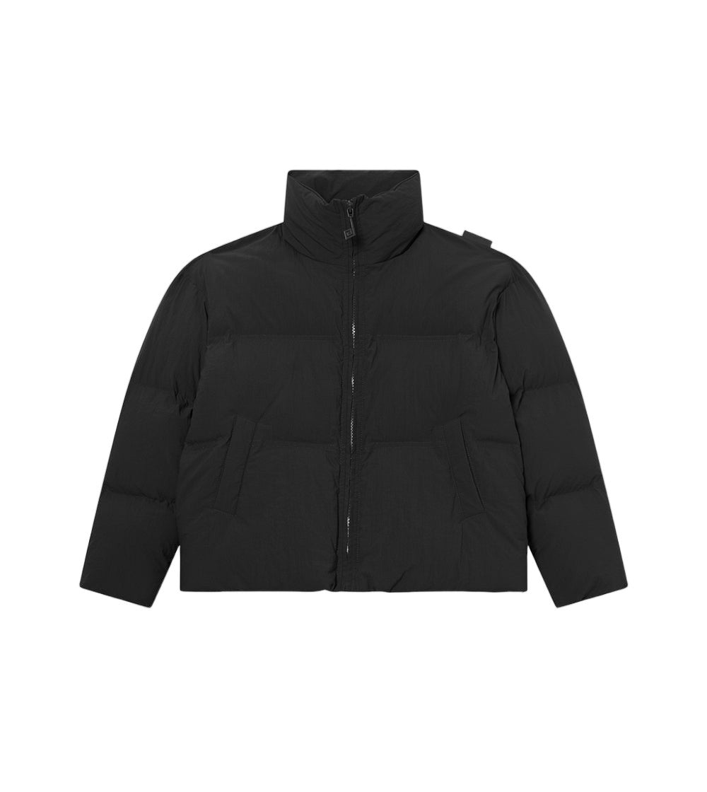 Perplex Black Cropped Oversized Down Jacket