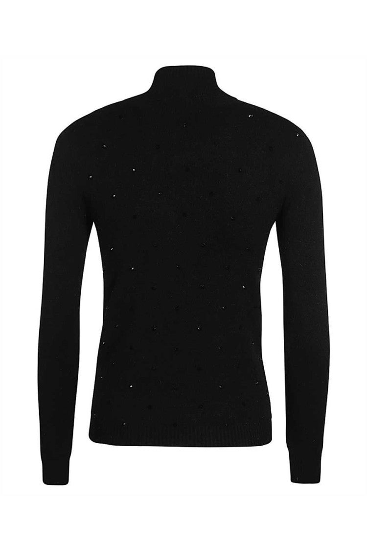 Ermanno Scervino Fitted Turtleneck Sweater With Subtle Embellishments