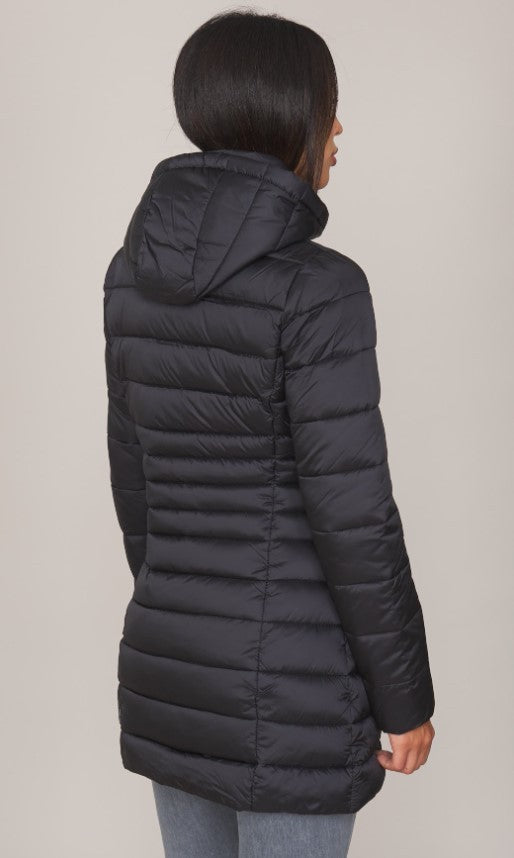 Save The Duck Quilted Down Jacket With Drawstring Hood