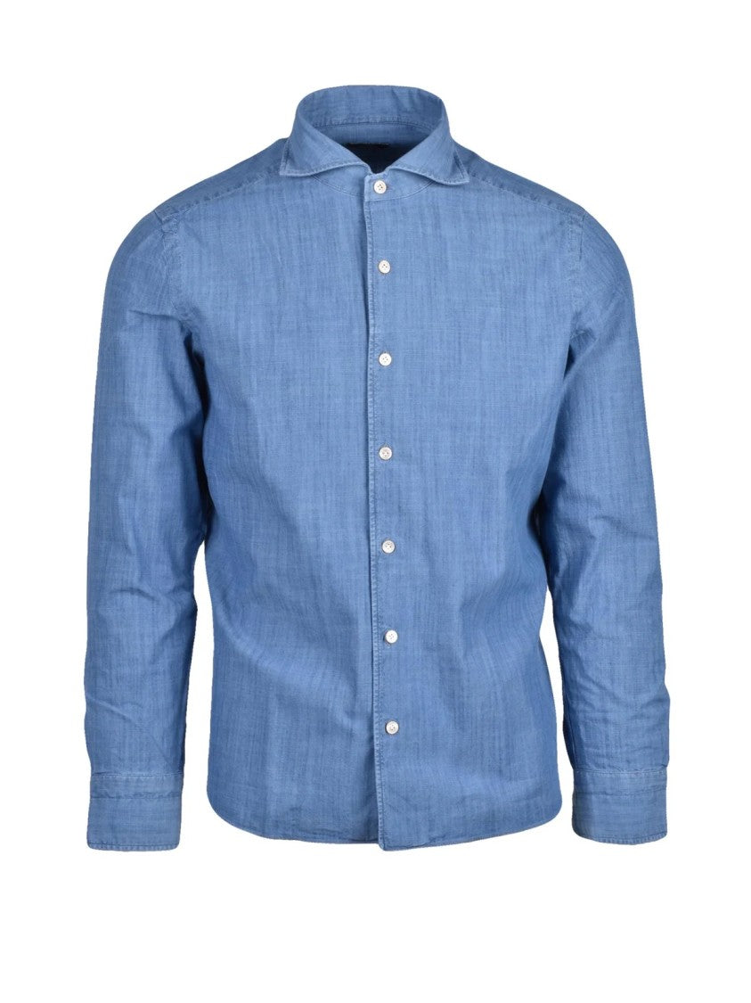 Luigi Borrelli Napoli Structured Cotton Shirt With Tailored Fit