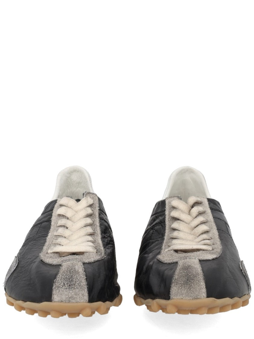 Maison Margiela Black Sprinters Grey Suede Sneakers