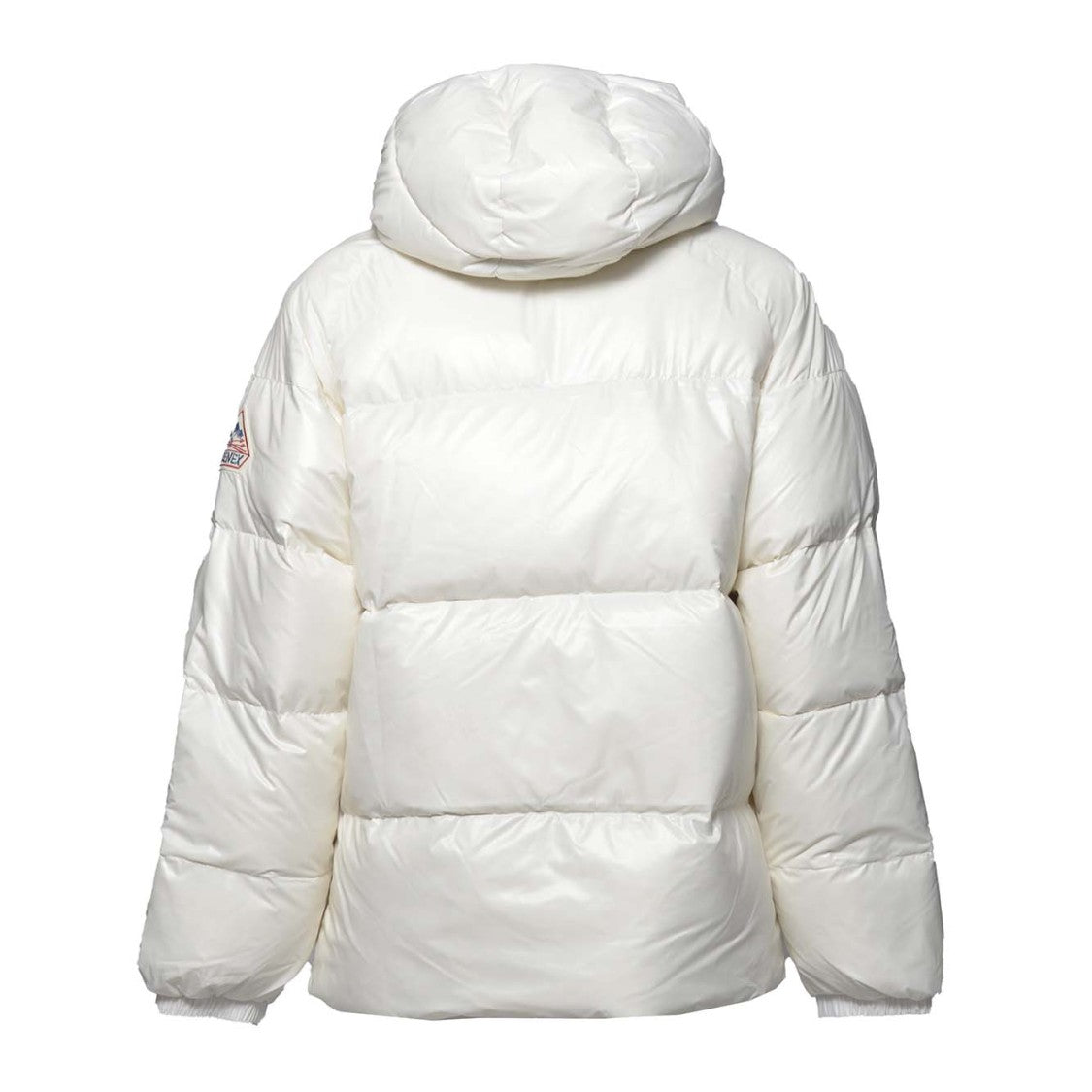 Pyrenex White Nylon Sten Shiny Puffer Jacket With Hood