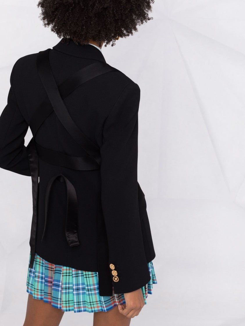 Versace Satin Tailored Blazer