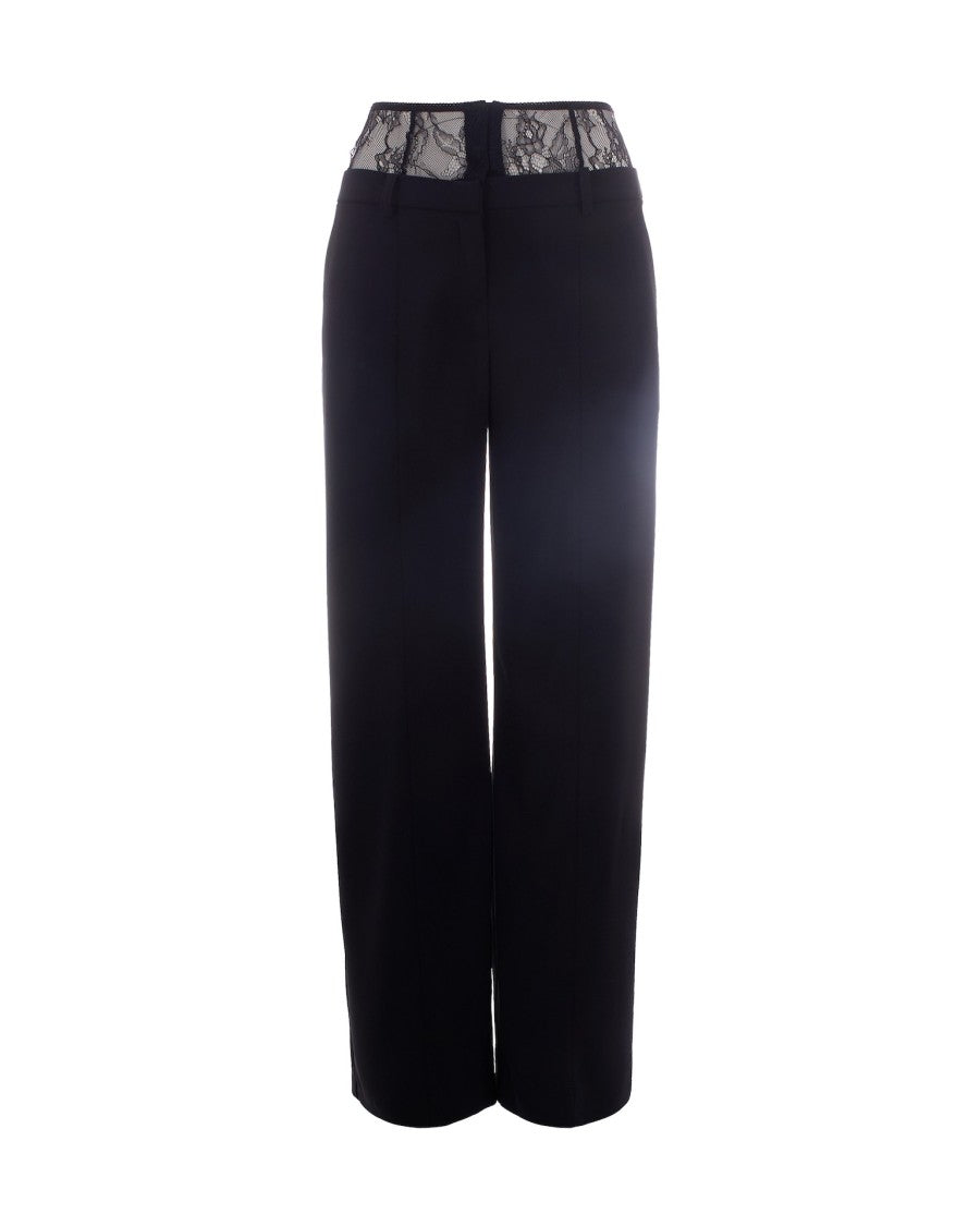 Patrizia Pepe Pants With Lace Waist