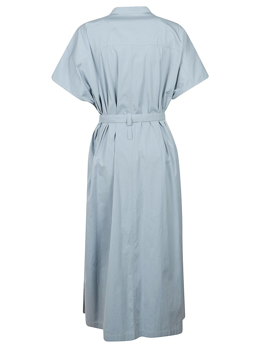 Jil Sander Flowing Midi Dress With Belted Waist