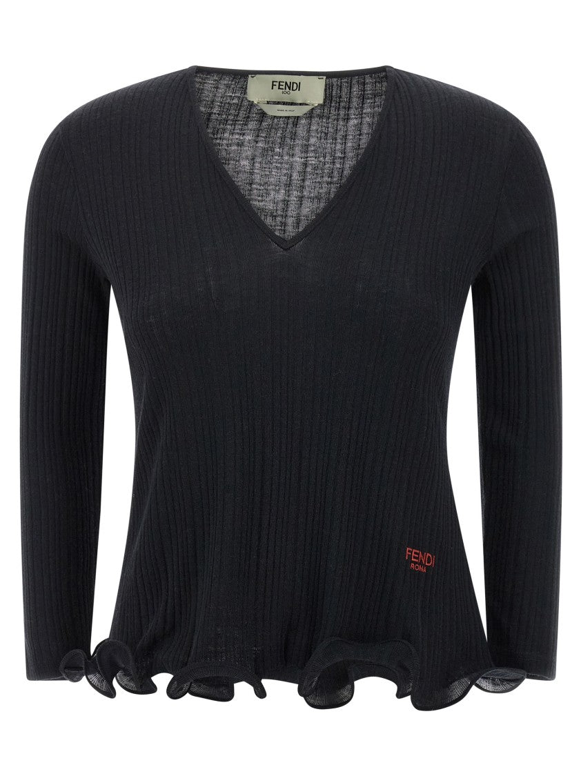 Fendi Ruffled Sweater