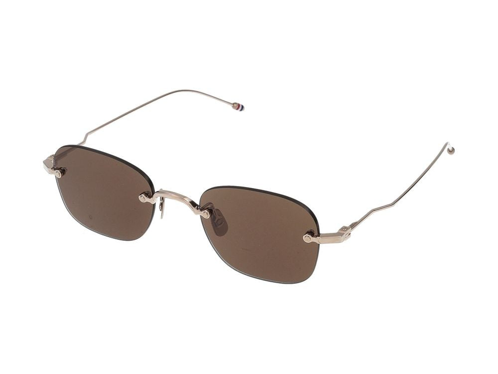 Thom Browne Acetate And Titanium Sunglasses With Timeless Design