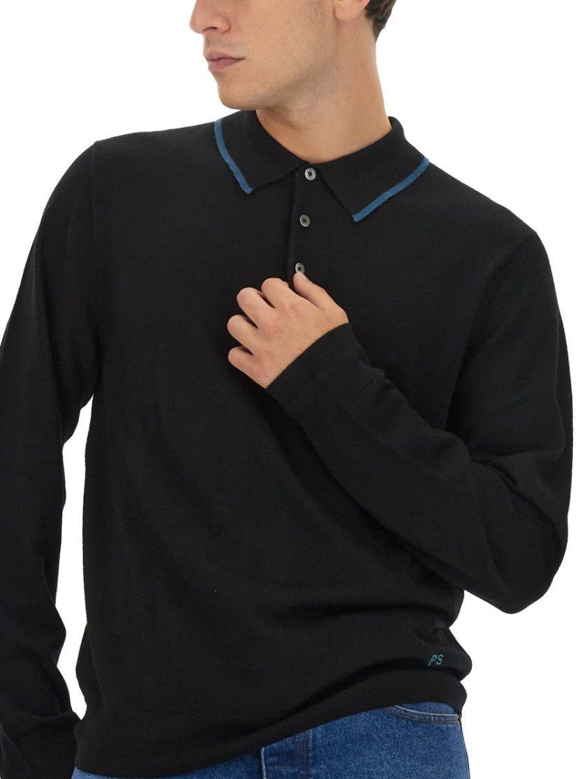 Ps Paul Smith Regular Fit Merino Wool Polo