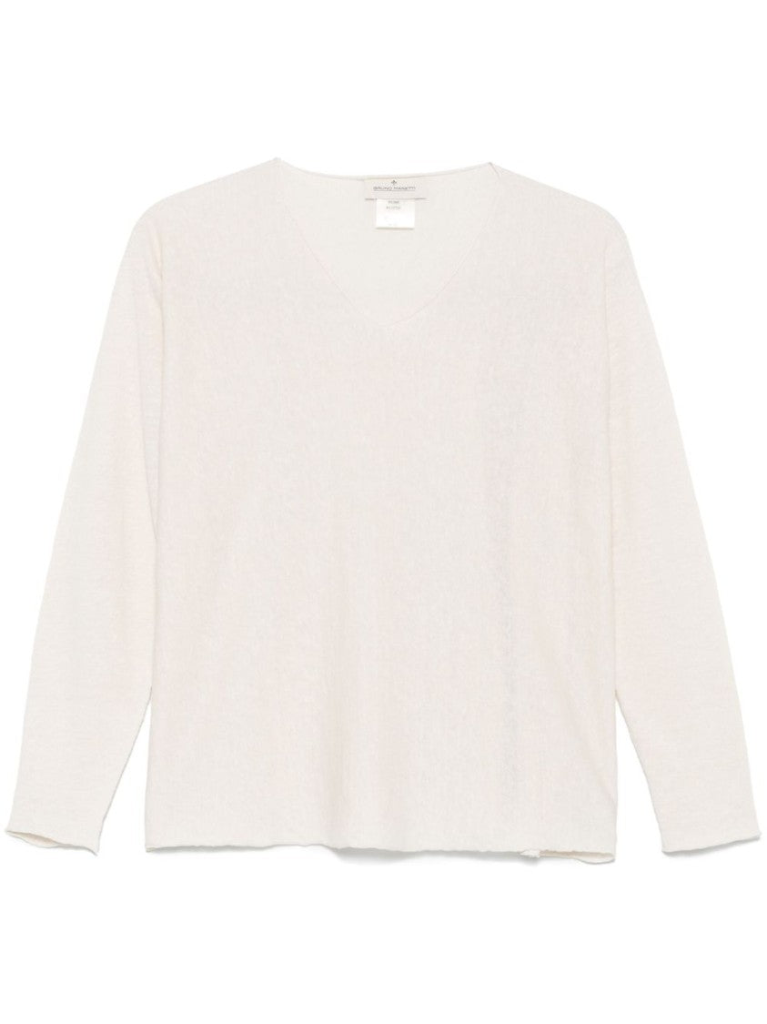 Bruno Manetti Relaxed Fit V-Neck Sweatshirt