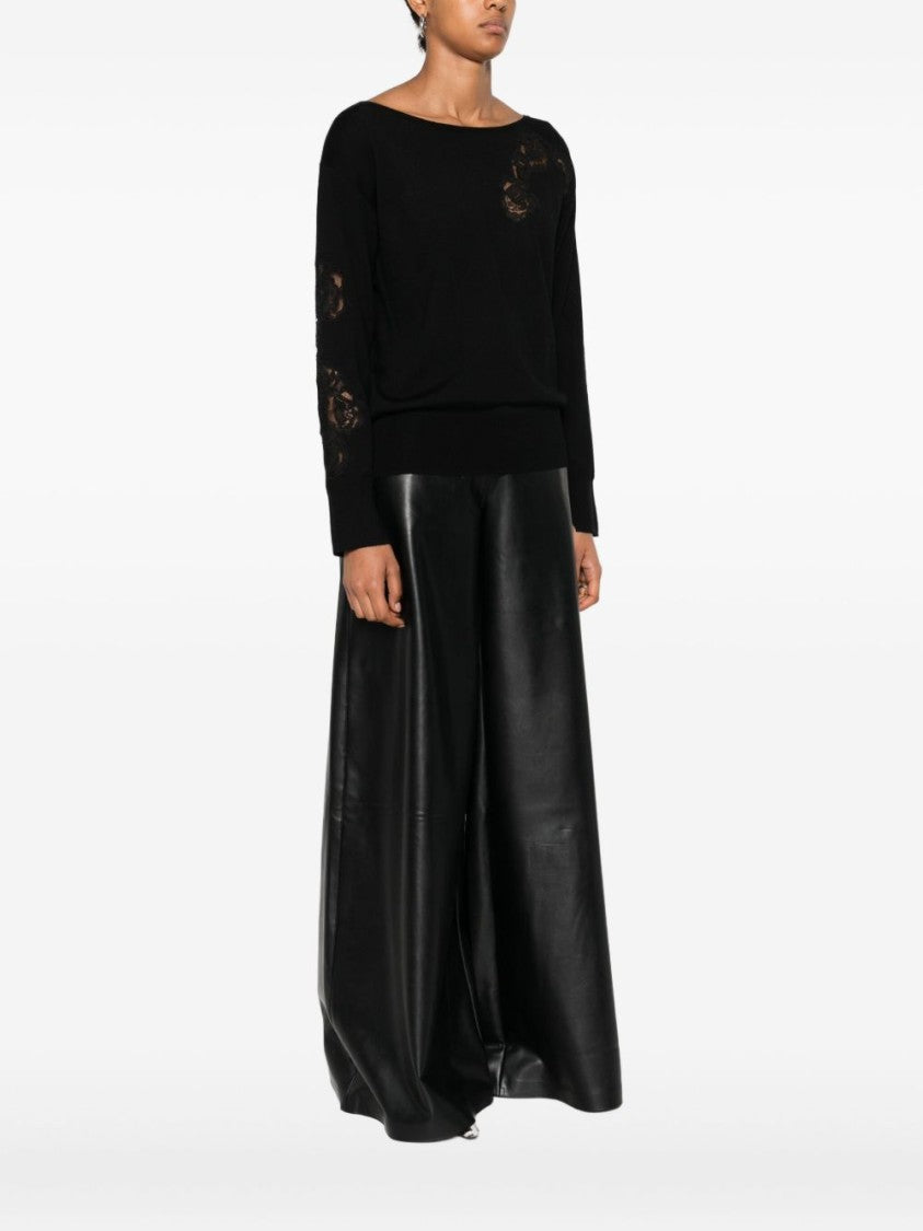 Blugirl Relaxed Fit Black Wool Sweater