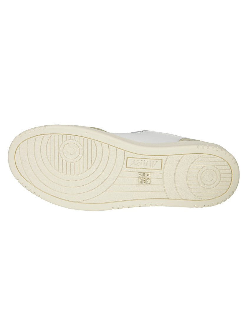 Autry Medalist Low Suede Overlays Leather Sneakers