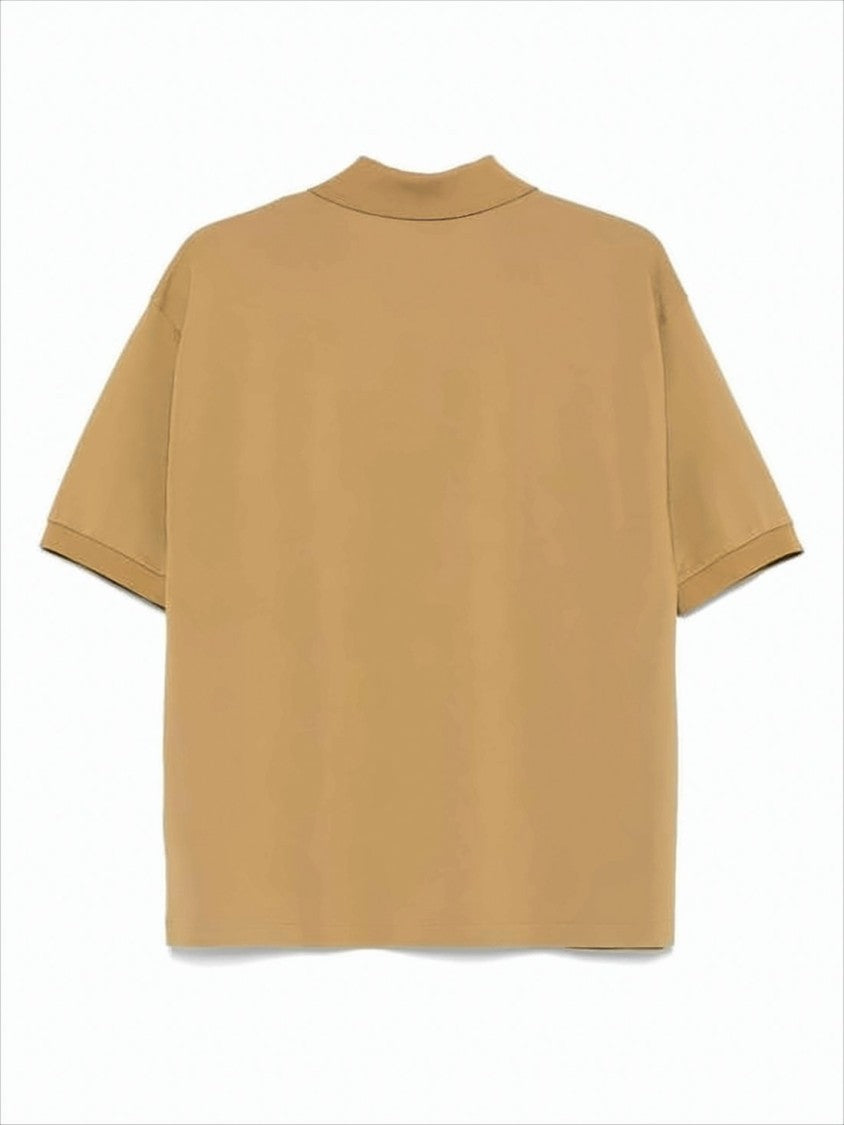 Auralee Boxy Fit Brown Polo Shirt