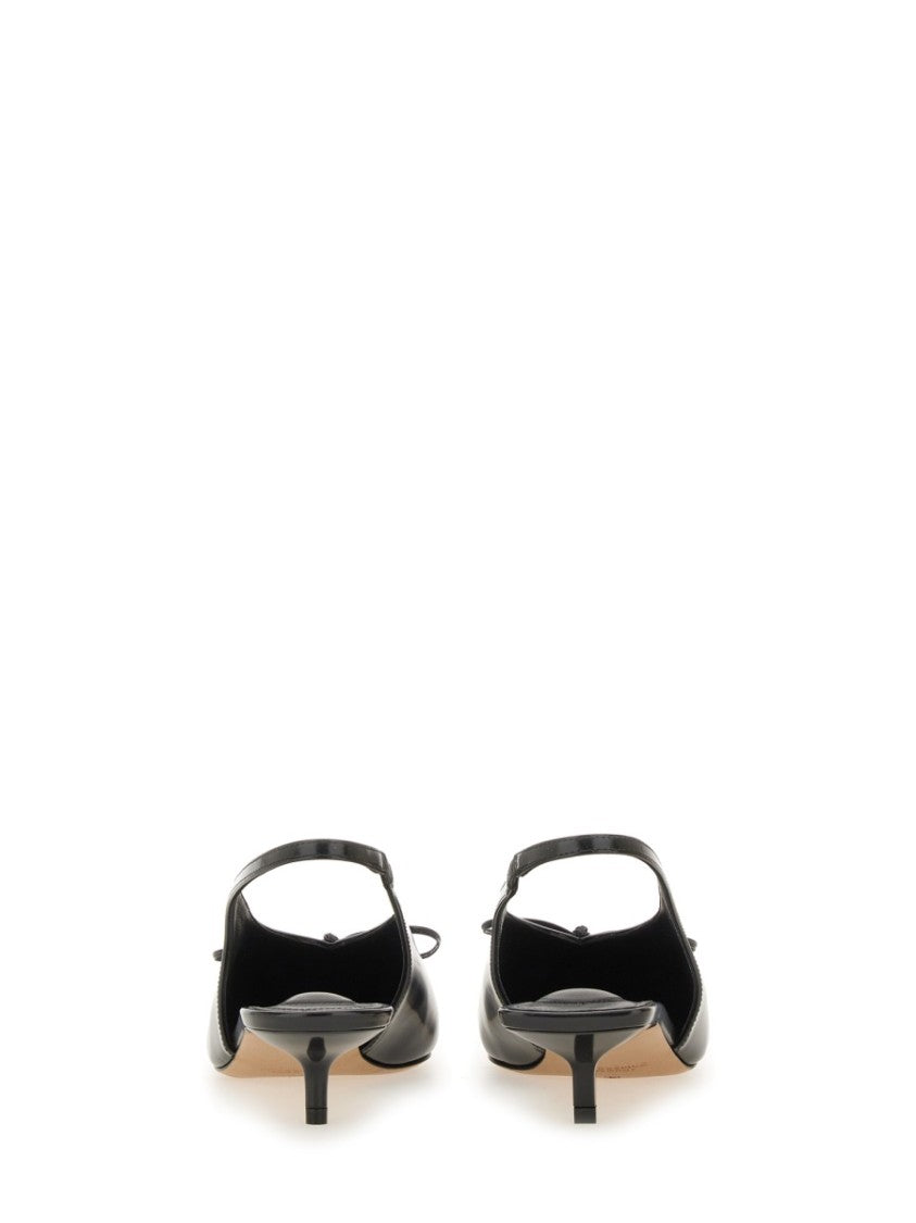 Jacquemus Cubisto Slingbacks With Delicate Bow Detail And Pointed Toe