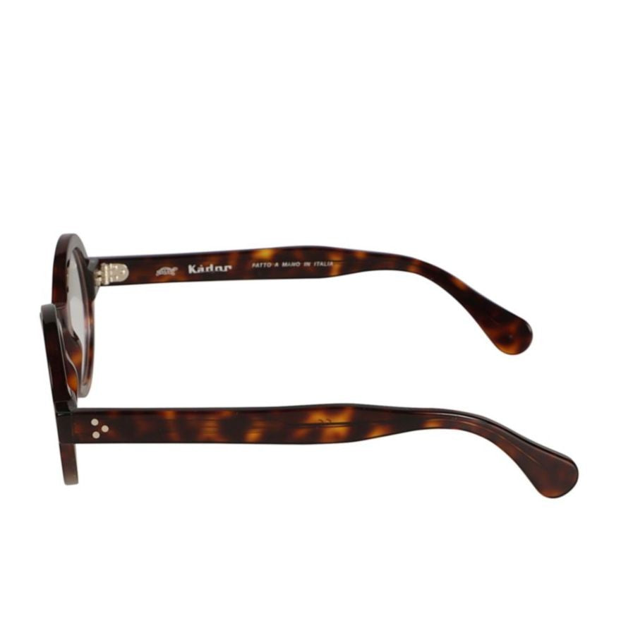 Kador Arkistar Tortoiseshell Round Frame Eyeglasses With Silver Accents