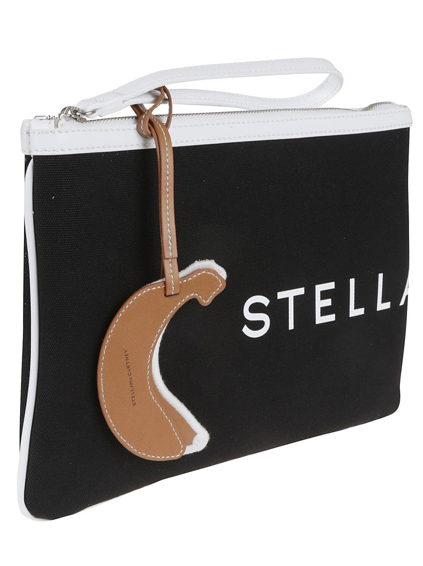 Stella Mccartney Black Minimalist Clutch