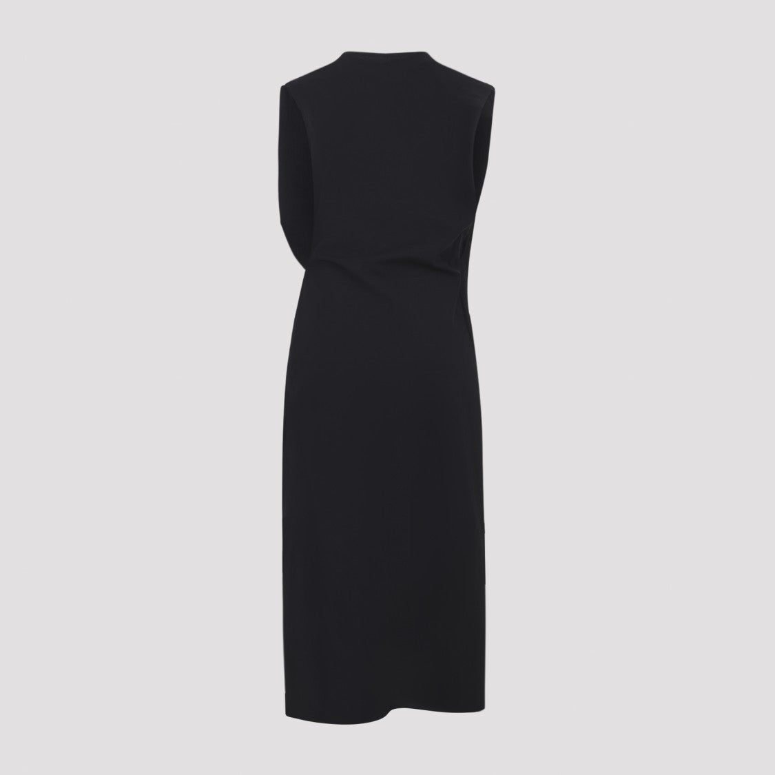 Jacquemus The Drap Black Cotton Midi Dress