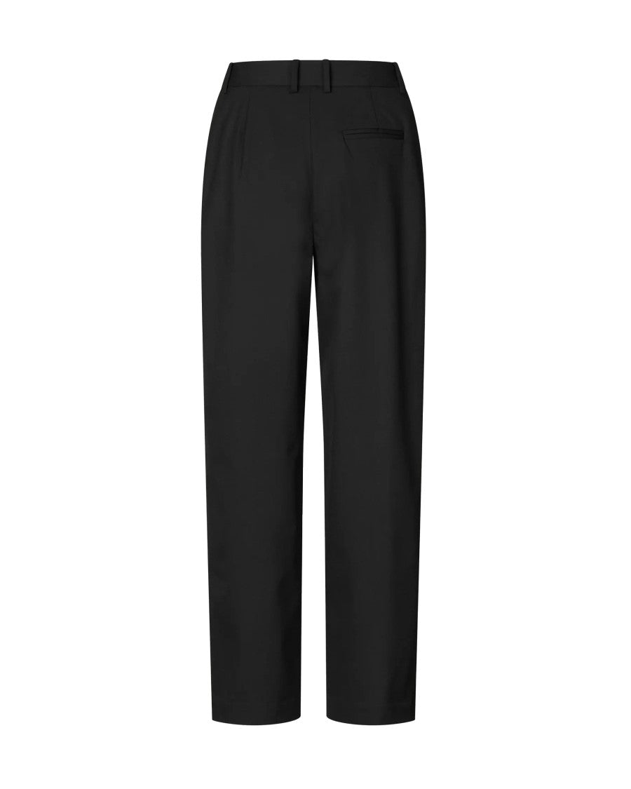 Samsøe Samsøe Black Saagneta Straight-Leg Formal Pants