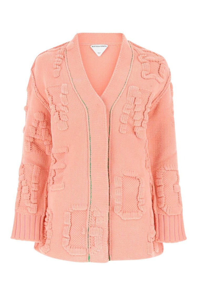 Bottega Veneta Pink Chenille Cardigan