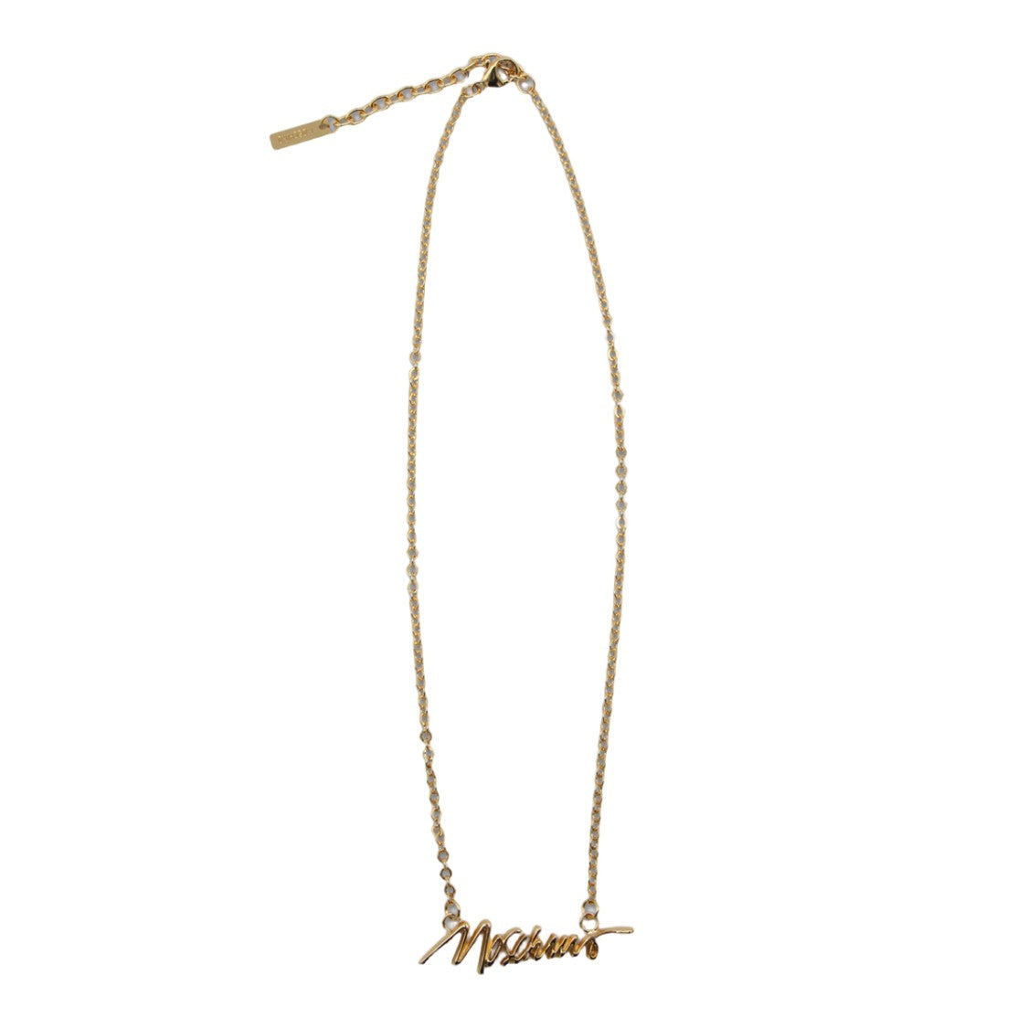 Moschino Striking Golden Jewelry With Intricate Detailing