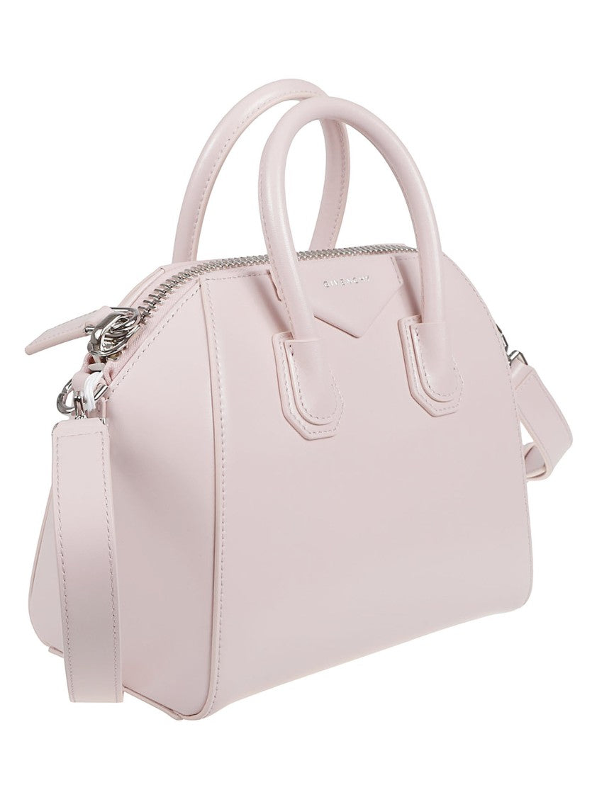 Givenchy Structured Light Pink Handbag With Silver Hardware