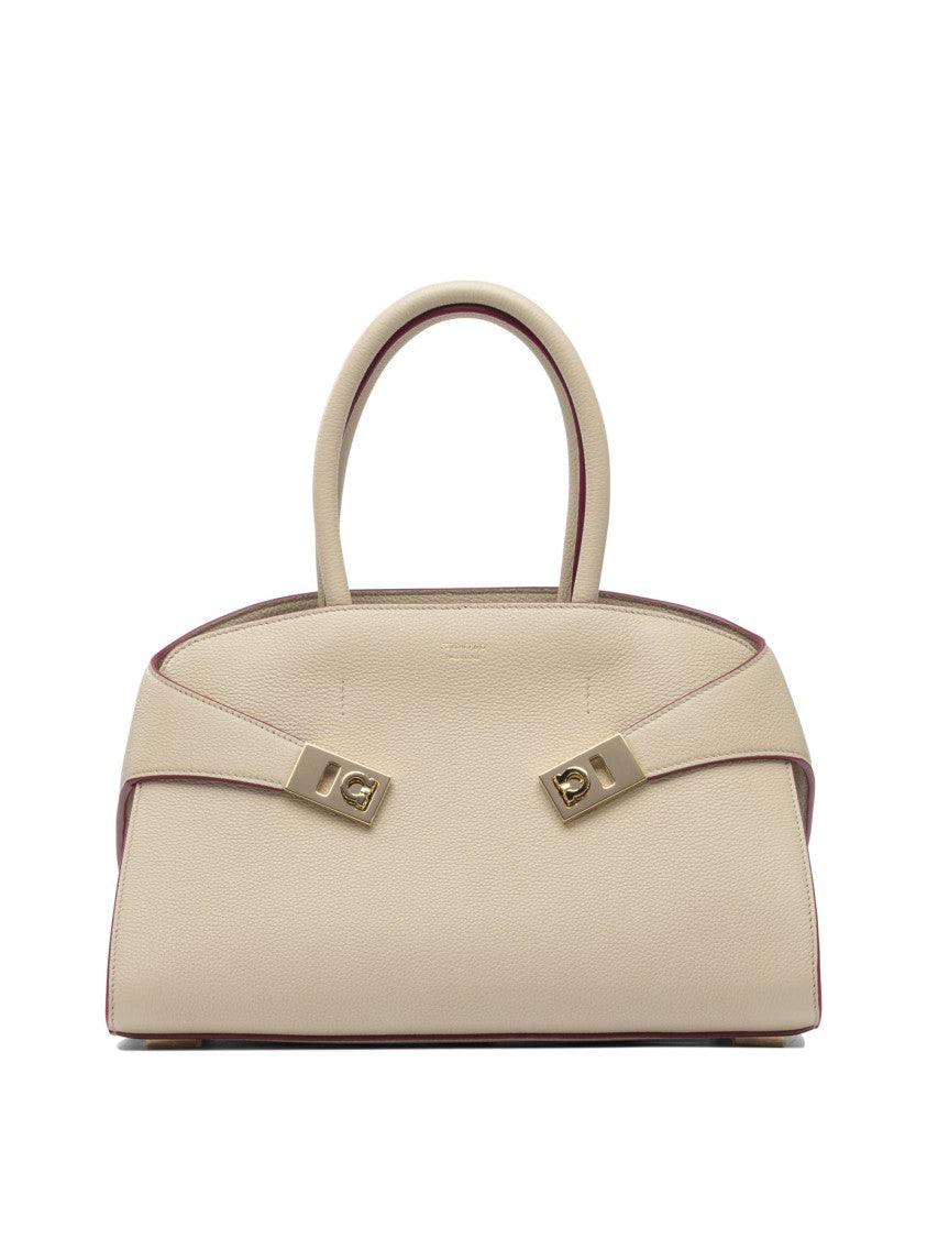 Ferragamo Textured Leather Shoulder Bag