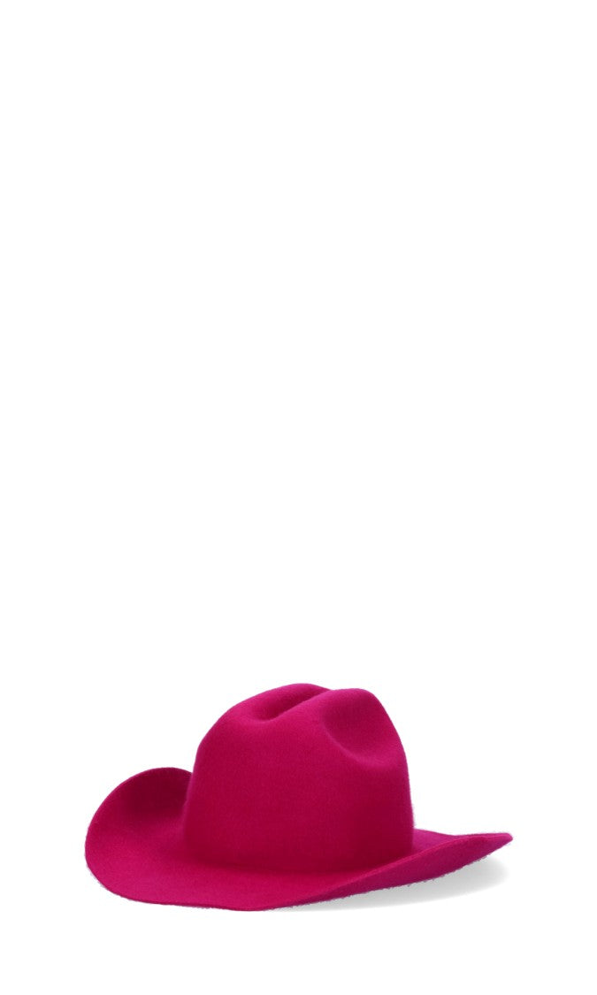 Ruslan Baginskiy Wide-Brimmed Pink Hat With Soft Felt Texture