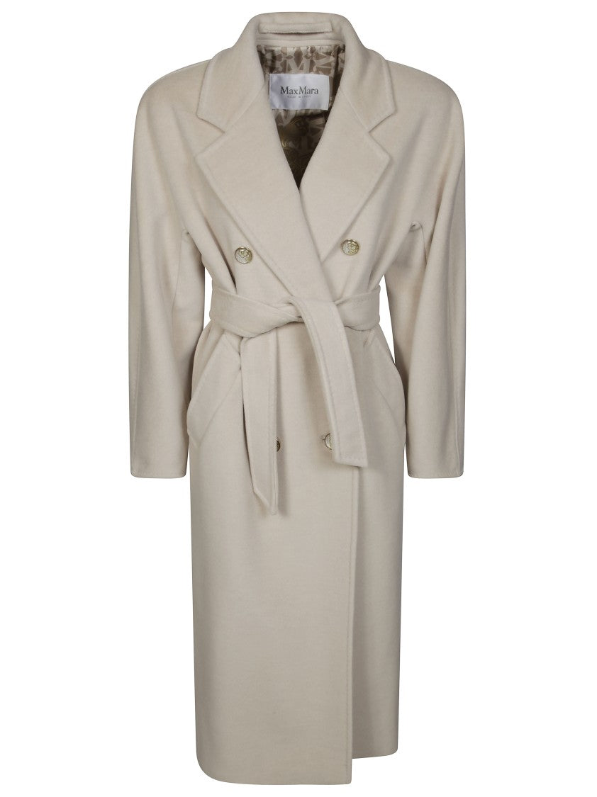Max Mara Ticino Madame Printed Lining Double-Breasted Coat