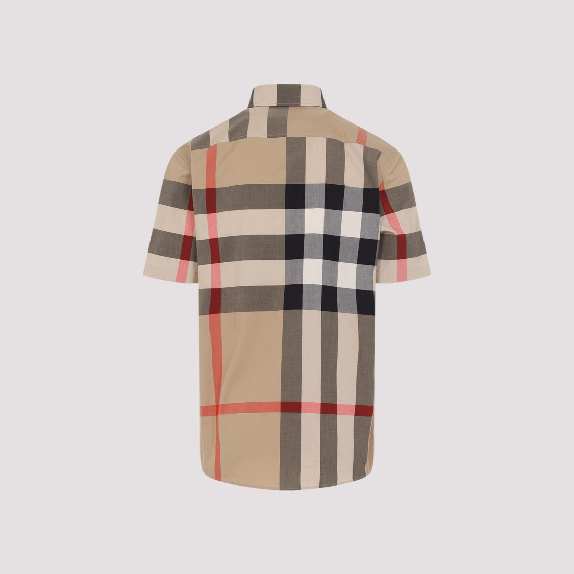 Burberry Ss Summerton Beige Cotton Shirt