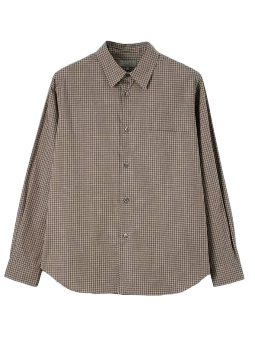 Margaret Howell Long-Sleeve Checkered Shirt With Classic Collar