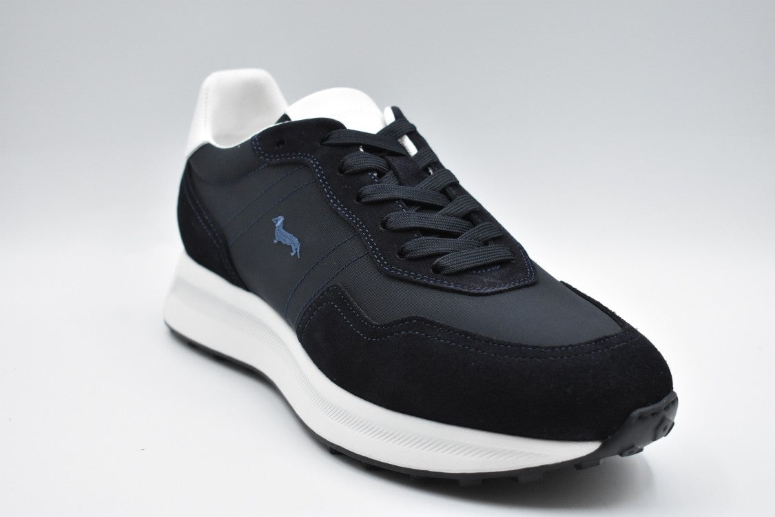 Harmont & Blaine Dynamic Black Sneakers With Leather