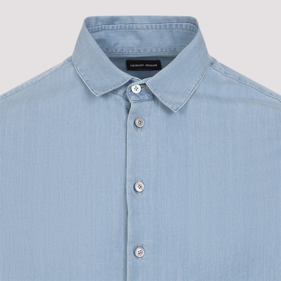 Giorgio Armani Light Blue Cotton Shirt