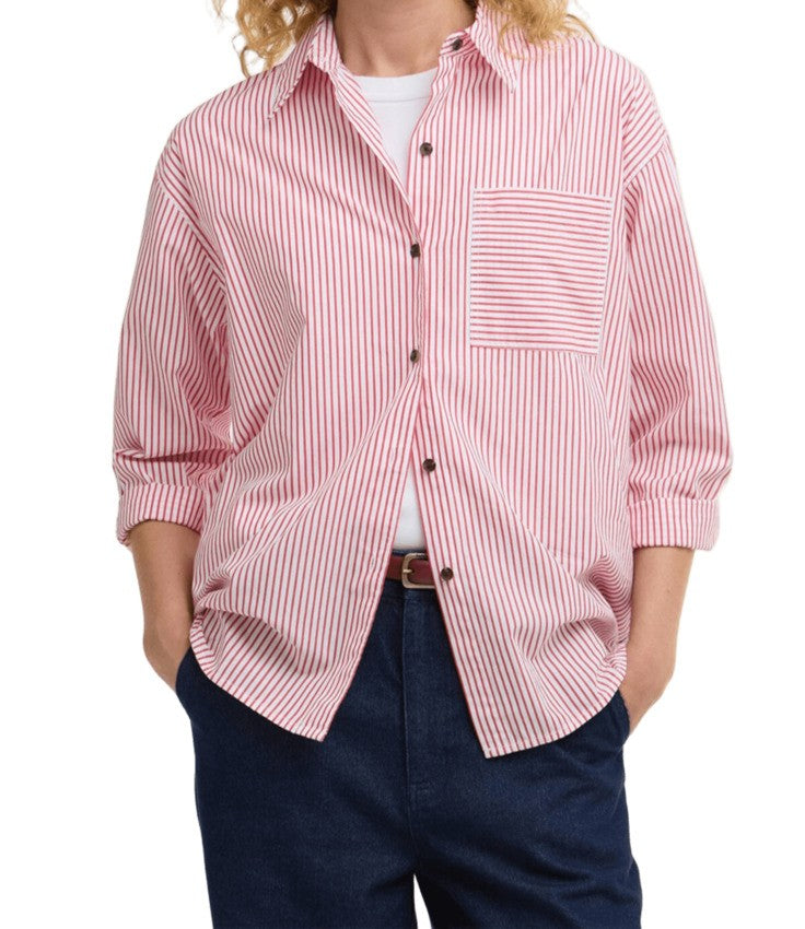 Barbour Red Stripe Cotton Shirt